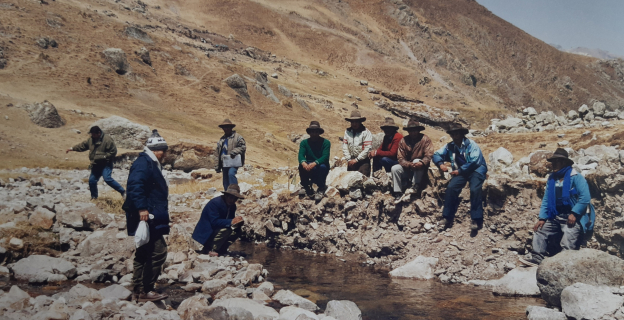 Caudal inicial de las aguas de la laguna de Culquipucro