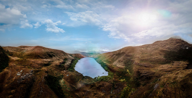 Imagen panorámica de la laguna Millonaria