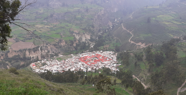 Vista de San Lorenzo de Quinti, tomada desde Chahuincho.