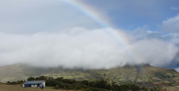 Poblado de Pariamarca Alto, ubicado dentro del Páramo Andino.