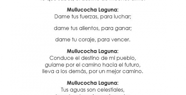 Poesía "Mullucocha Laguna"